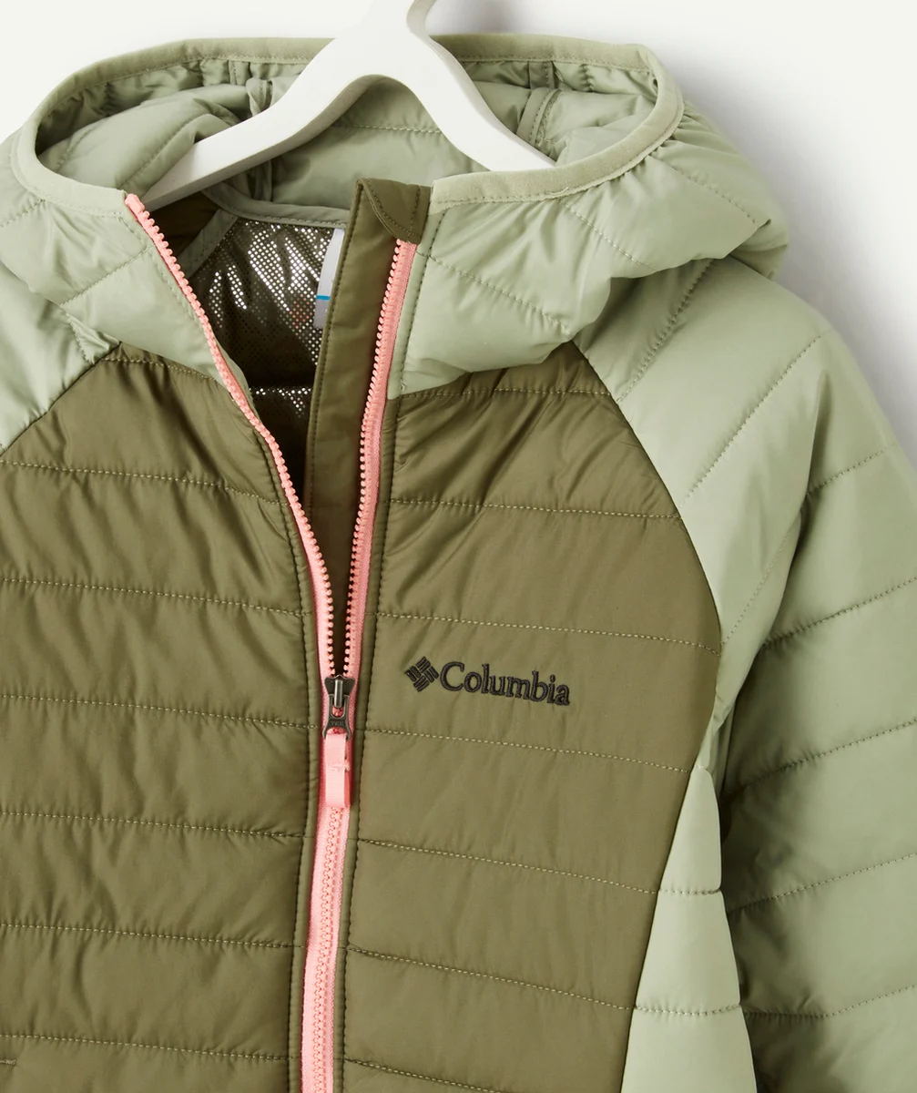 COLUMBIAVESTE À CAPUCHE FILLE POWDER LITE KAKI