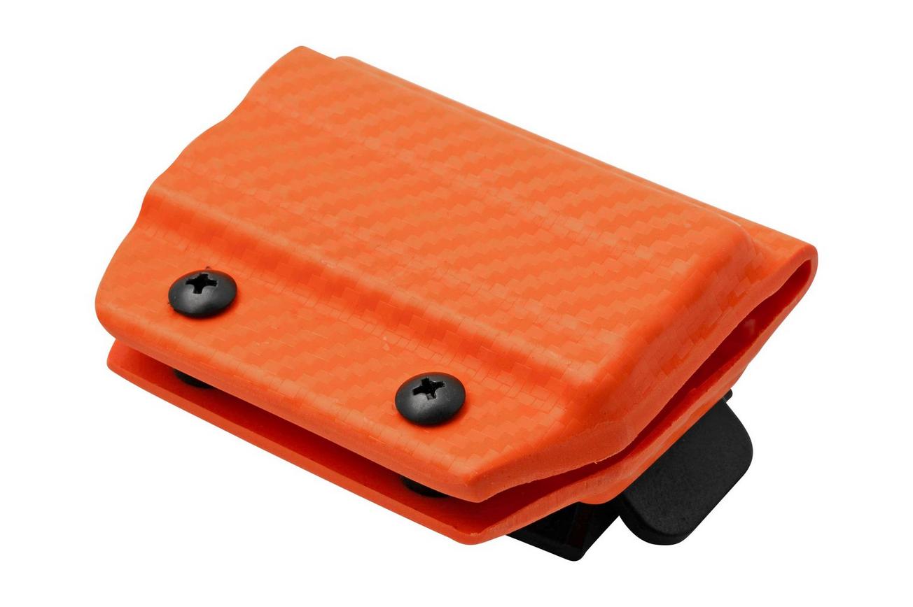 Clip And Carry Kydex Sheath SOG Powerlock, Carbon Fiber Orange SPWRLK-CF-ORNG riemholster