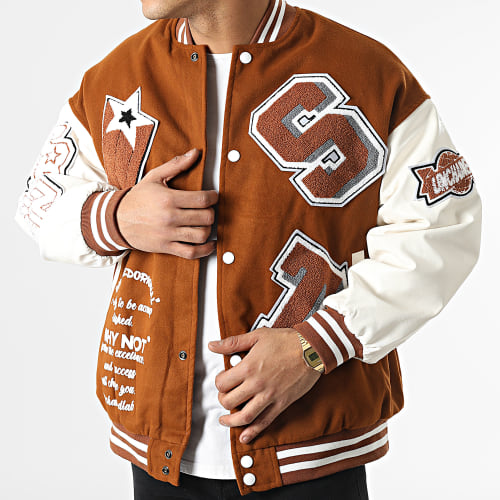 Veste Teddy MK21006 Camel Blanc