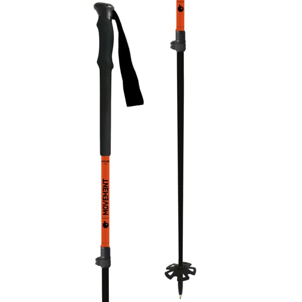 Bâton ski de randonnée MOVEMENT X-PLORE TWO POLES ORANGE