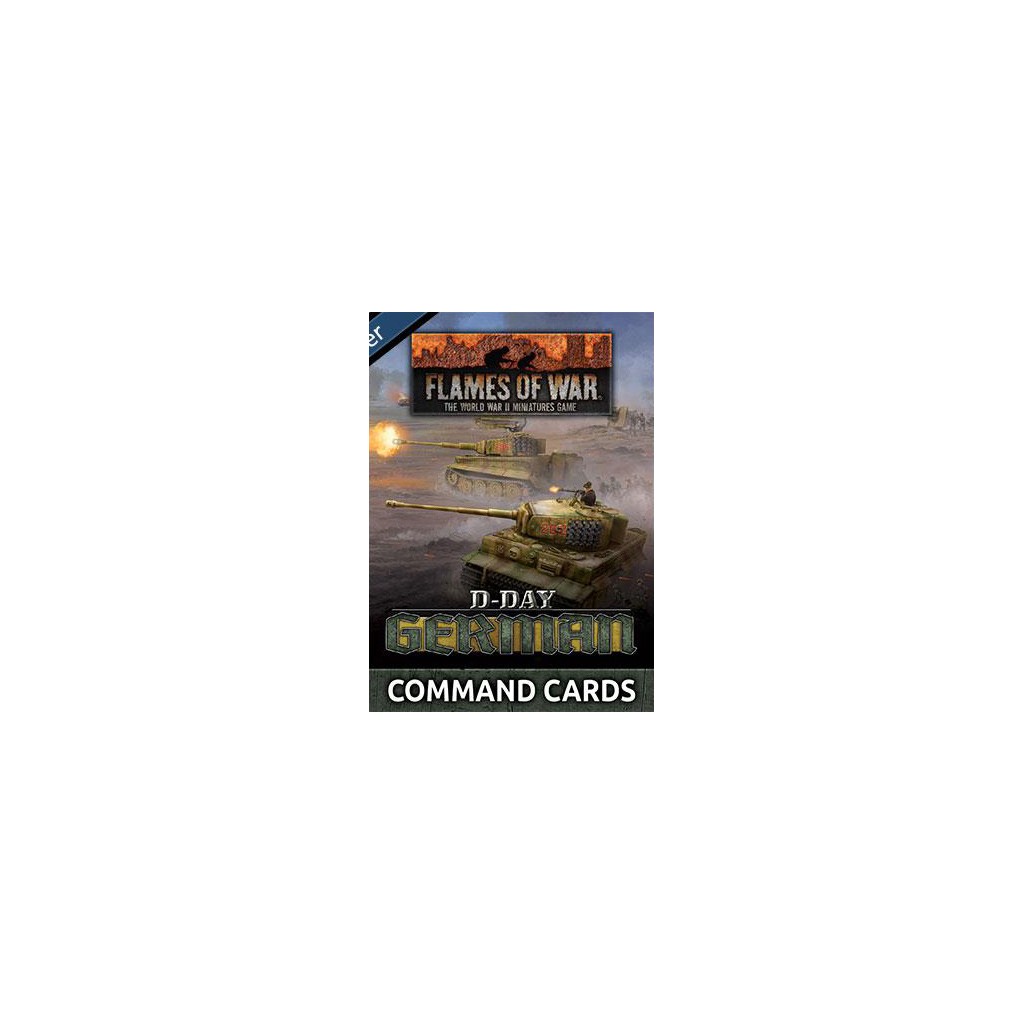 Flames of War - D-Day German Command Cards