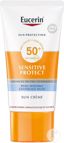 Eucerin Sun Sensitive Protect Crème Solaire Peau Sensible IP50+ Tube 50ml