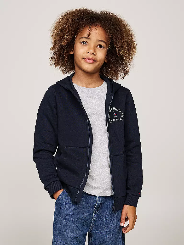 TOMMY HILFIGER Jungen Sweatjacke dunkelblau