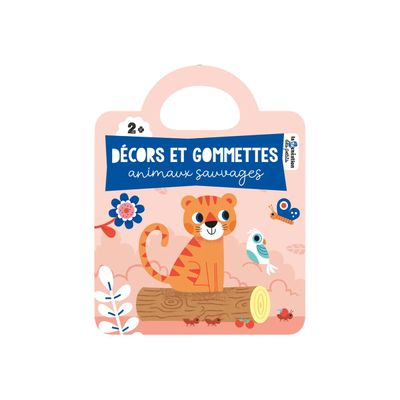 Décors et gommettes - animaux sauvages - Livre d'activités