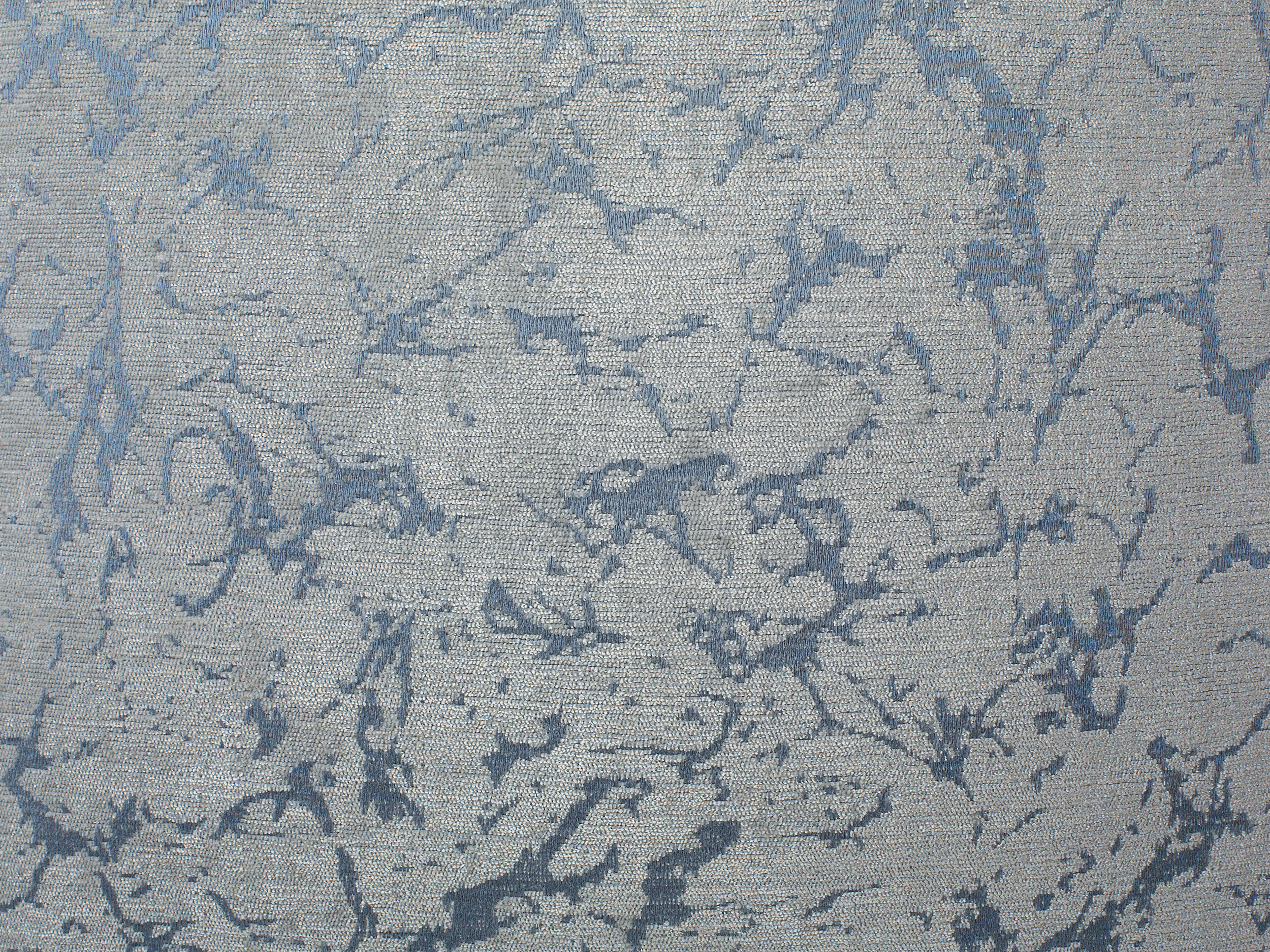Set van 2 sierkussens WISTERIA 45 x 45 cm Lichtgrijs effen