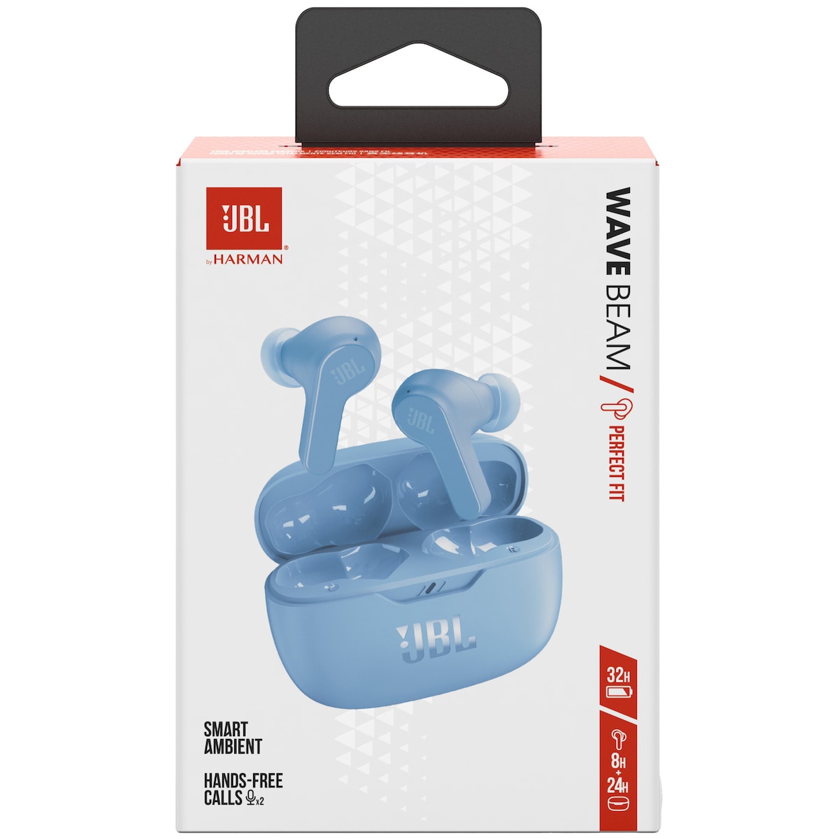 JBL Wave Beam helt trådløse in-ear hodetelefoner (blå)