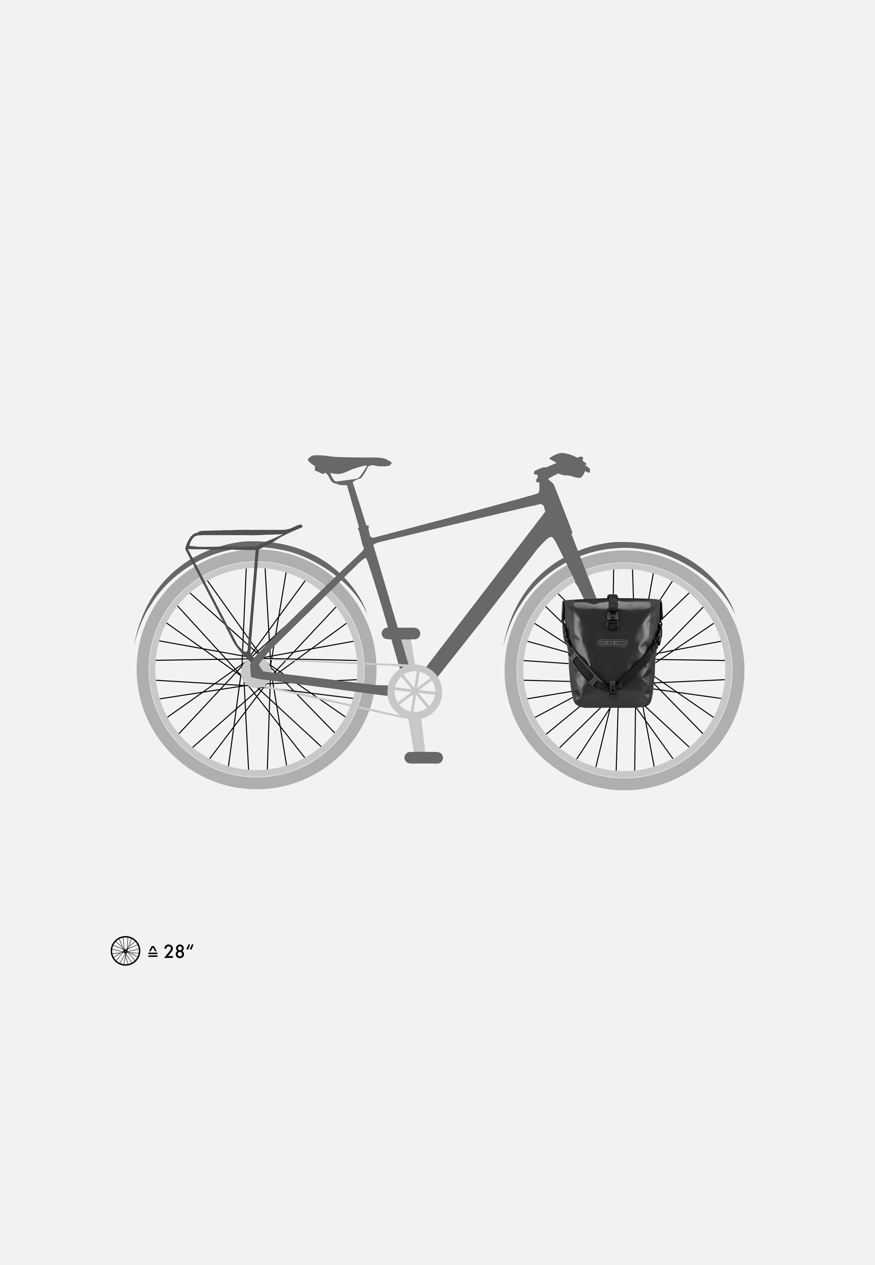 Sport-Roller Free QL2.1 Schwarz - Fahrradtasche