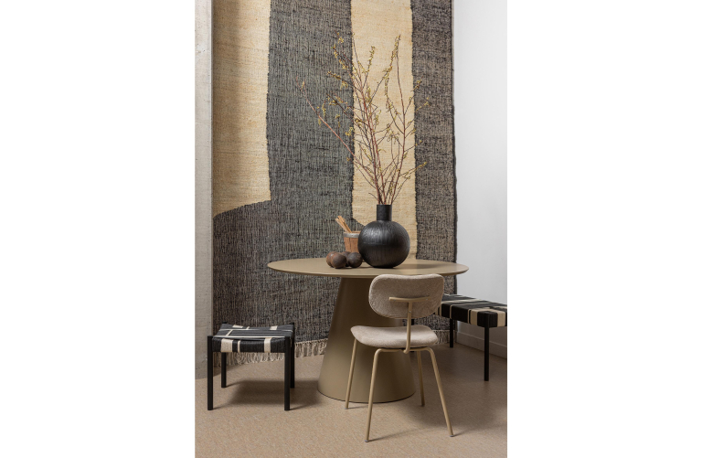 WOOOD Jorre eettafel Ø120 beige
