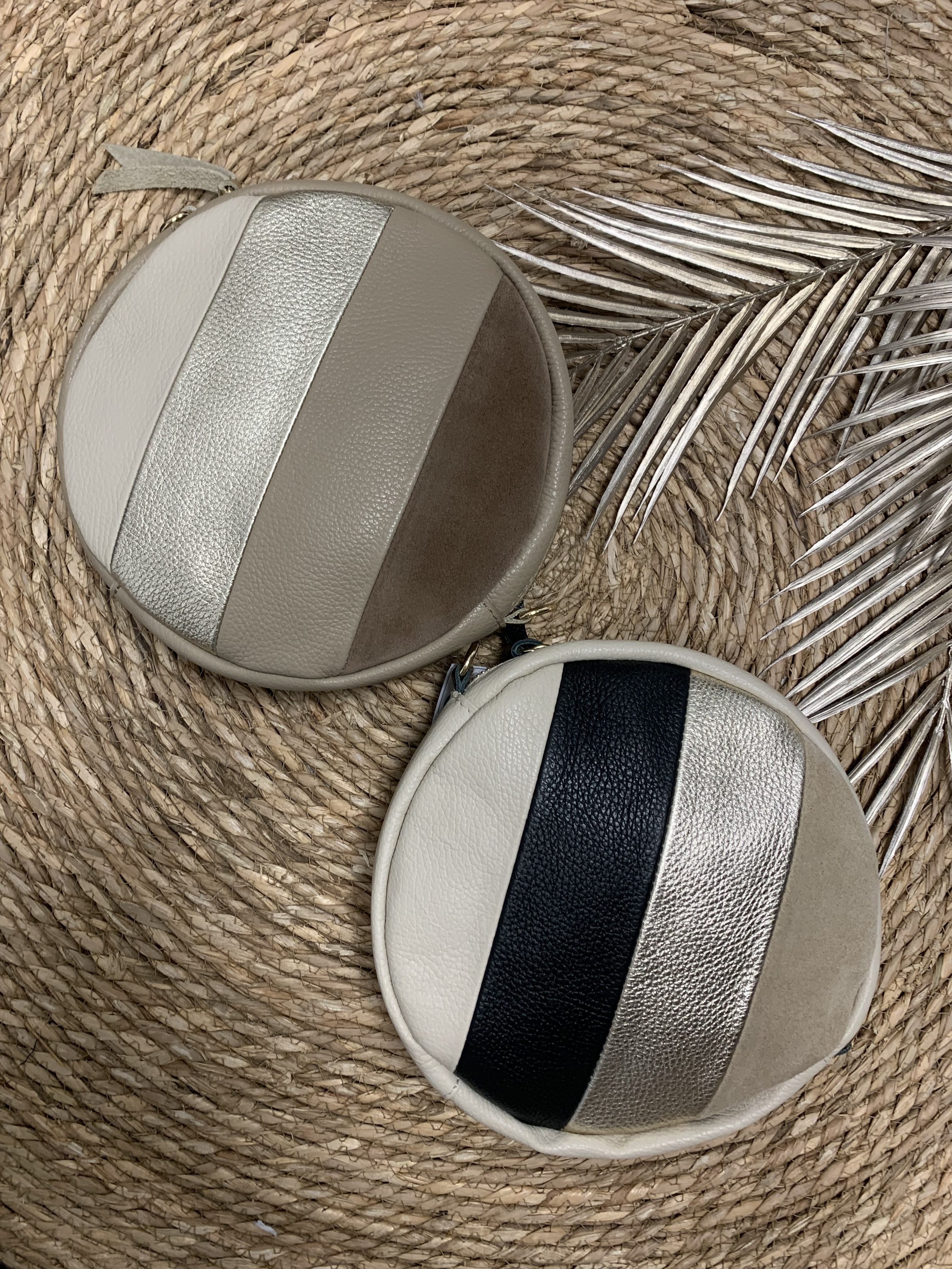 Mieke - Round Bag - Zand/Goud