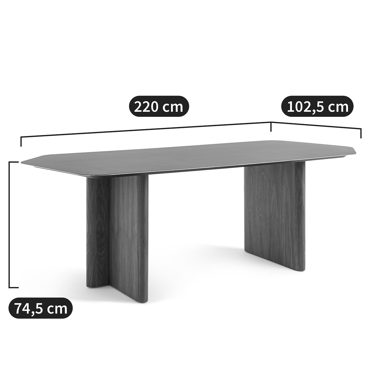 AM.PM<br>Mesa de cerâmica/nogueira, Nella