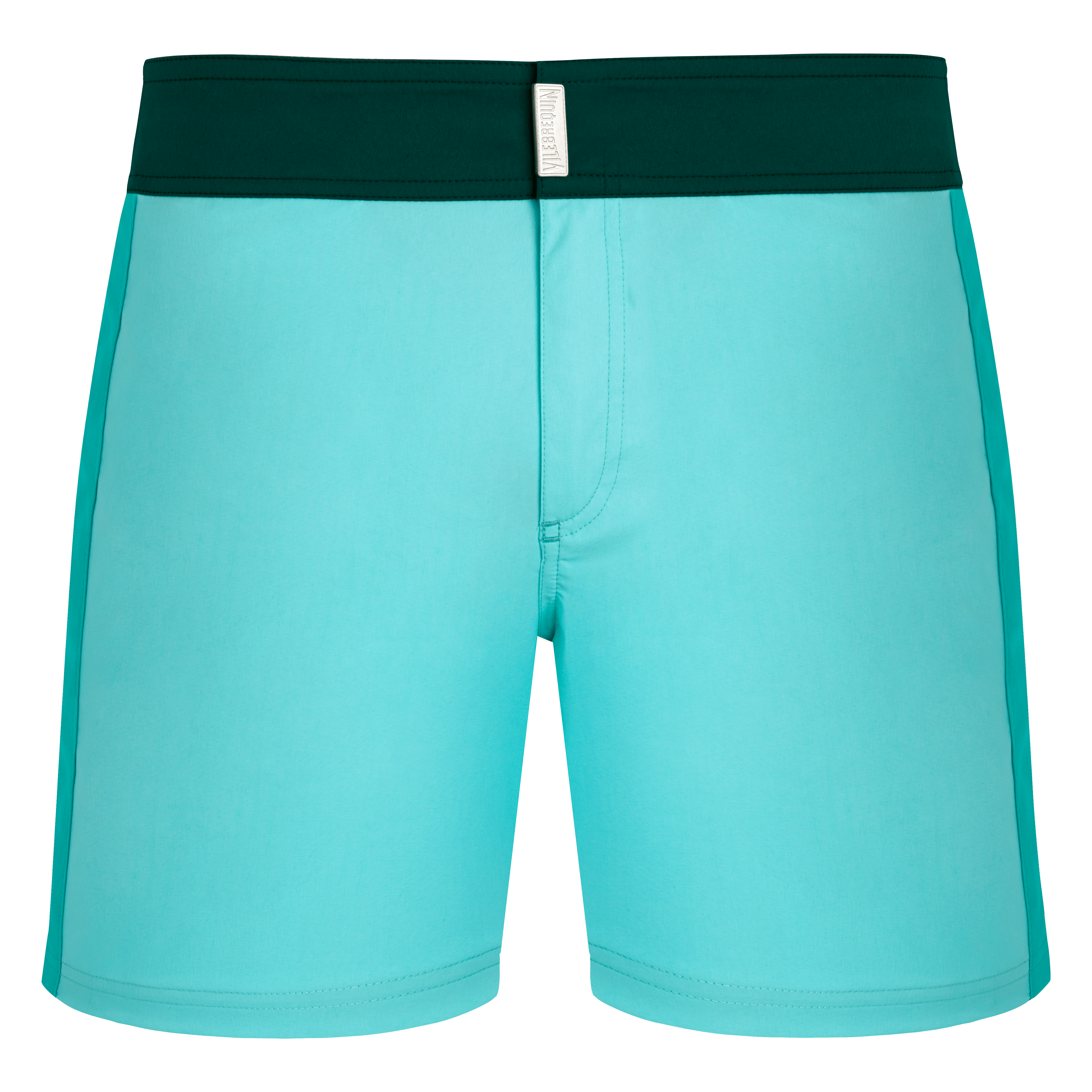 Maillot de bain Court Stretch Ceinture Plate Homme Color Block