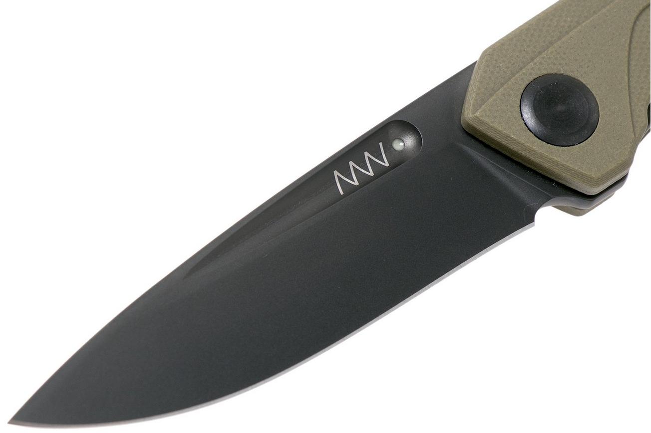 ANV Z200 Sleipner, DLC, Linerlock, G10, Olive, Z200-021 zakmes
