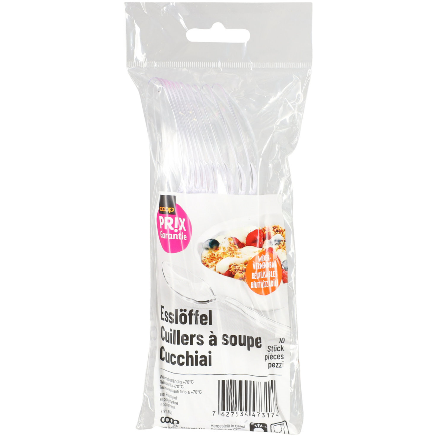 Prix Garantie Löffel transparent 10 Stück