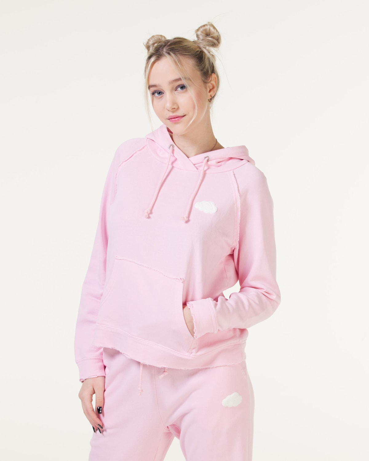 Bumpro SkyDye Trashed Hoodie Pink Pastel