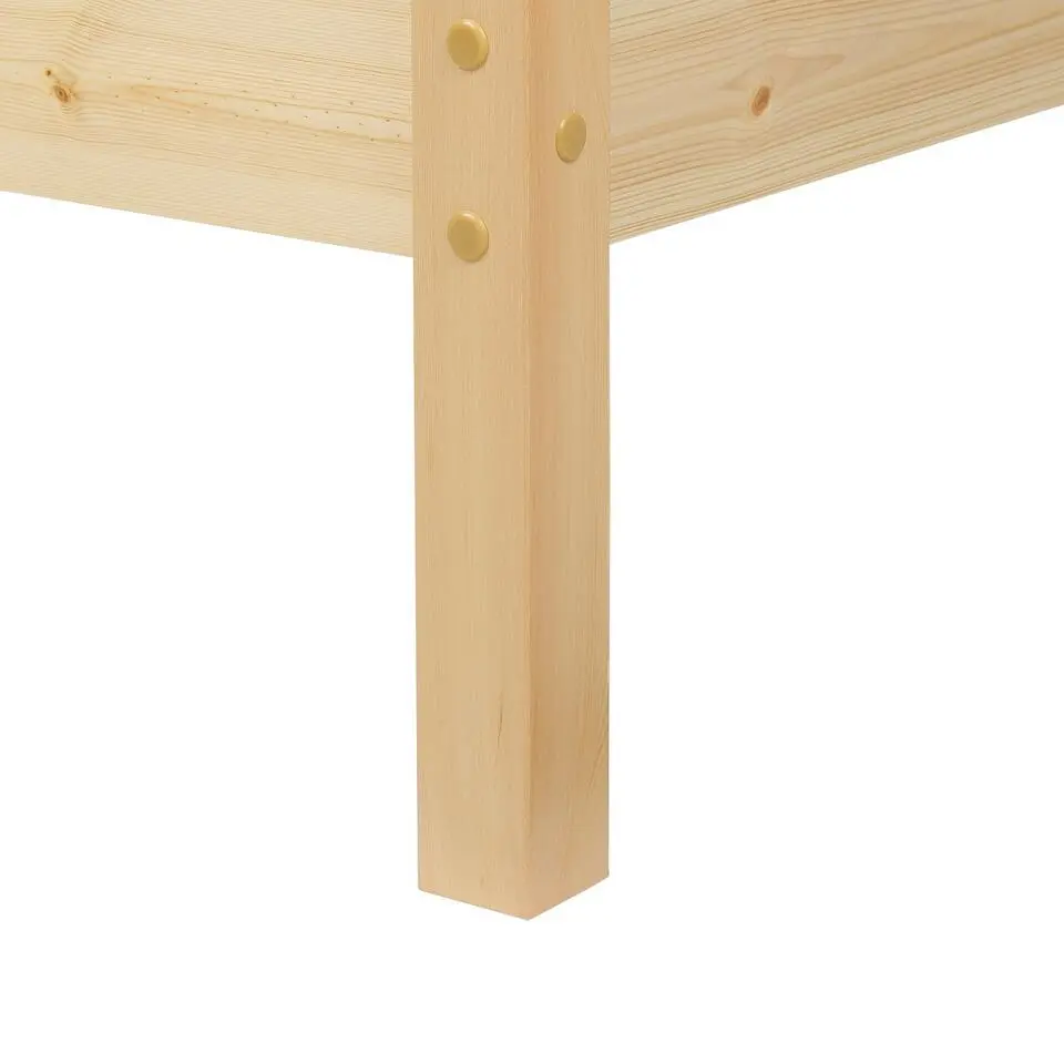 VANNES - Bed - Lichthout - 90 x 200 cm - Dennenhout