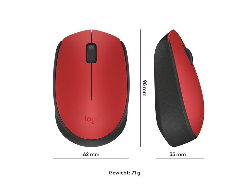 Logitech Mobile Maus M171 , kabellos Kleine Wireless-Maus für Links- & Rechtshänder mit bis zu 12 Monaten Batterielaufzeit
