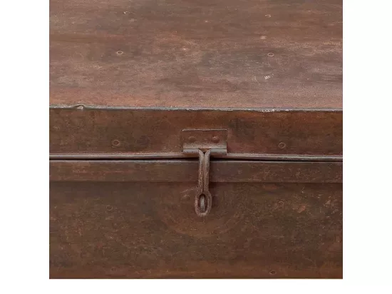 Valise en métal marron 69x42x27h