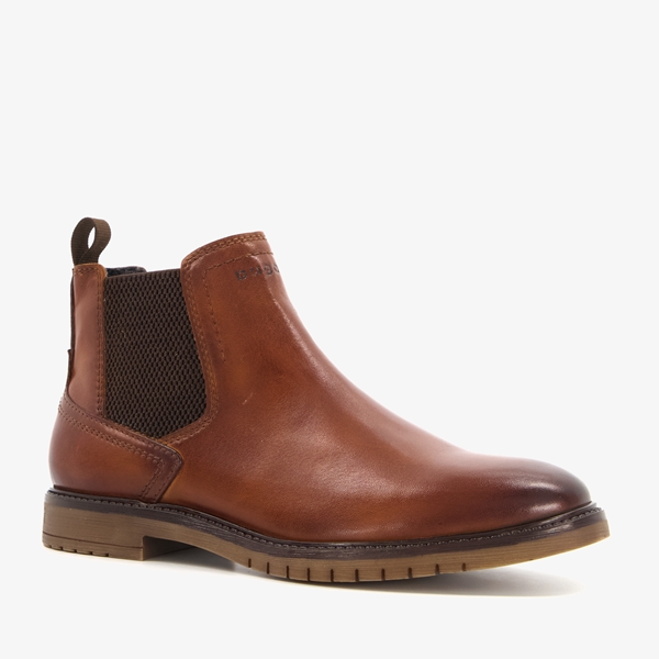 Bugatti leren heren chelsea boots cognac/bruin