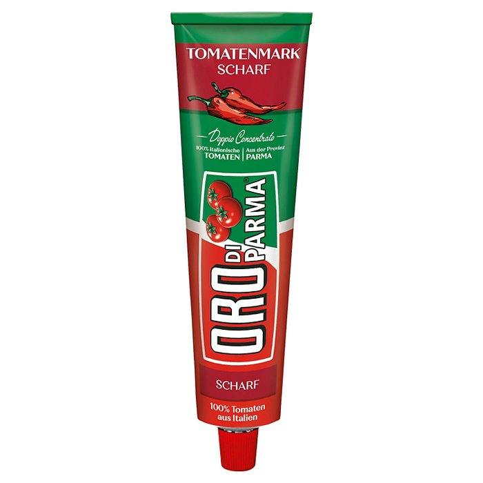 ORO DI PARMA Tomatenmark 200 g, Scharf 4-fach