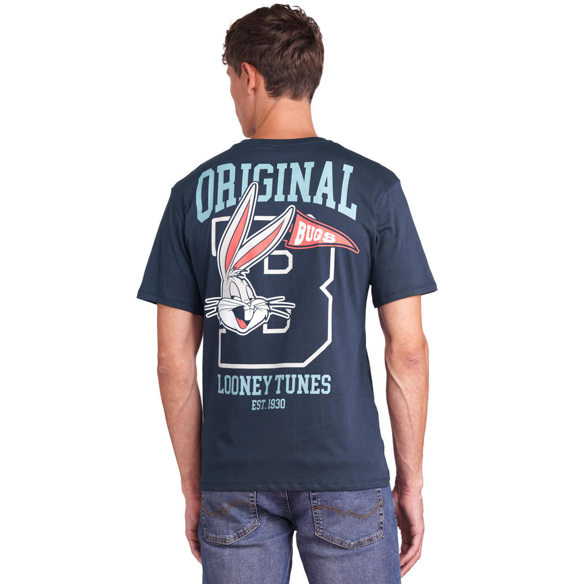 VanVaan Looney Tunes T-Shirt mit Rücken-Print dunkelblau