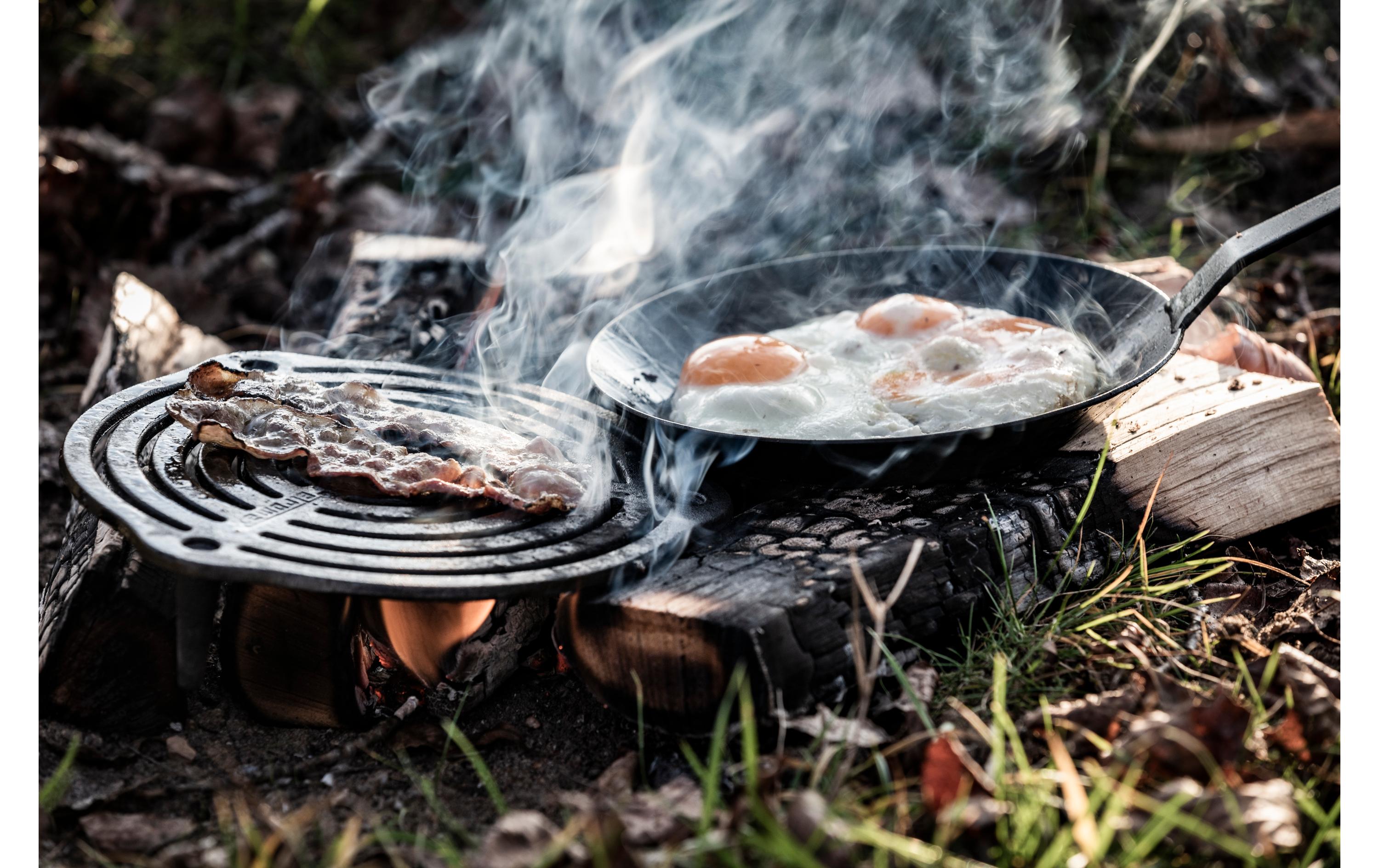 Grillrost Stapelrost aus GusseisenStapelrost für Camping und Outdoor