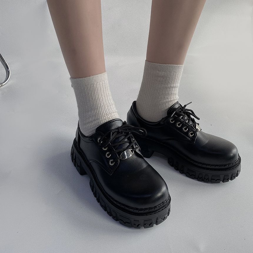 SouthBay Shoes - Oxfords met vetersluiting en platform