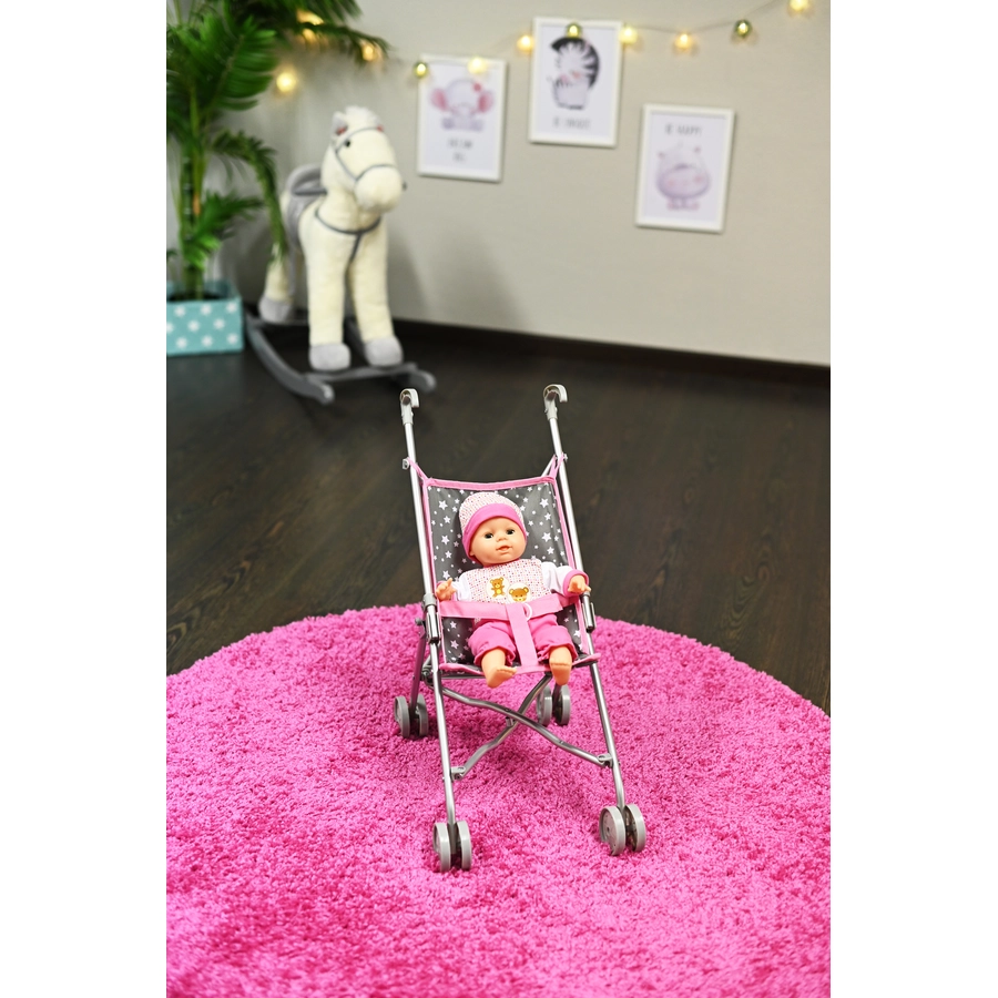 knorr toys® Puppenbuggy Sim - star grey
