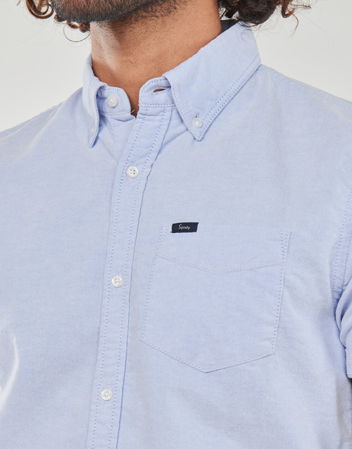 Superdry - VINTAGE OXFORD S/S SHIRT - Bleu