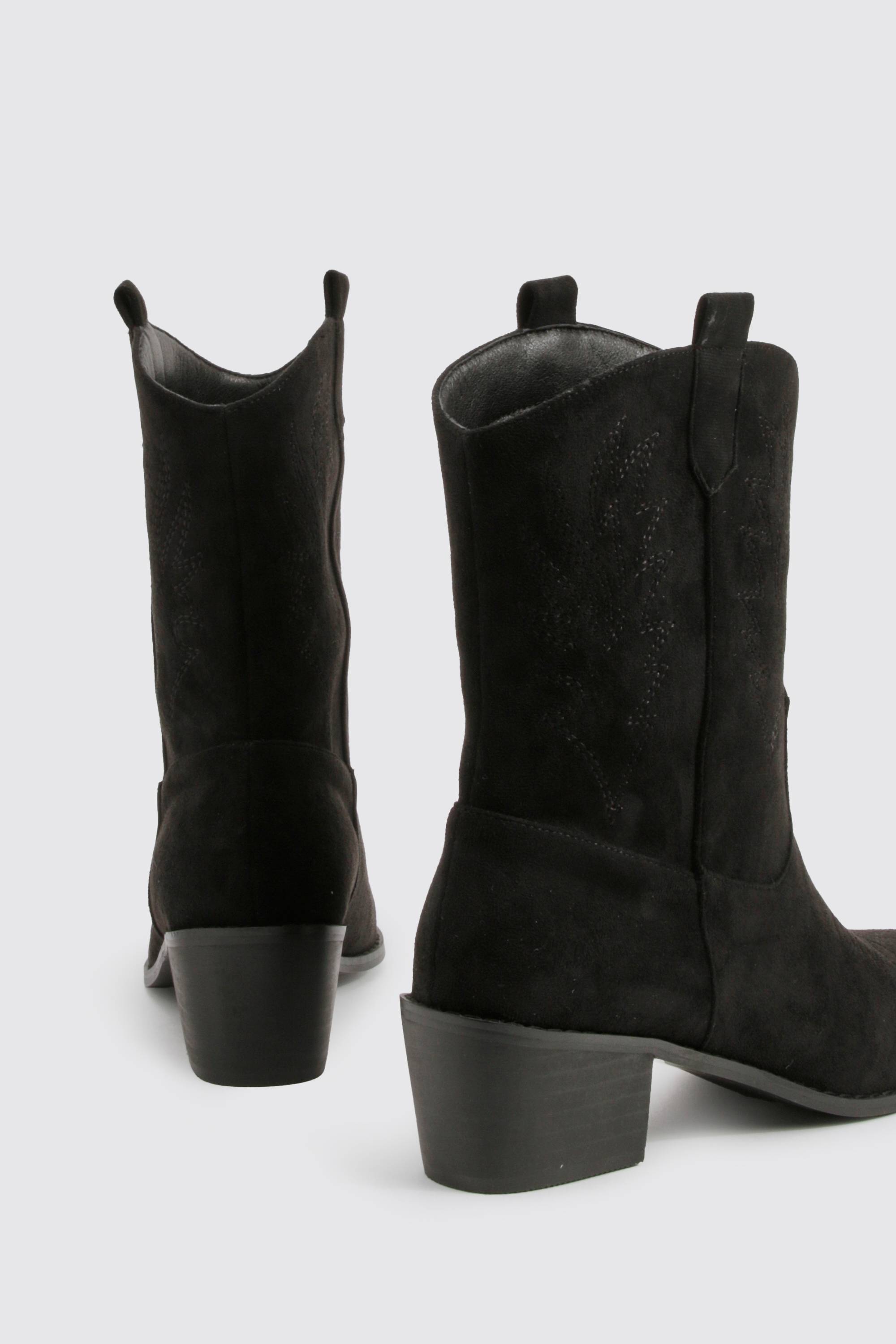 boohoo Bottes de cowboy western brodées