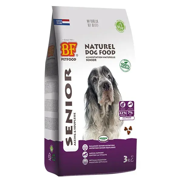 Ração BF Petfood para cães idosos, 3 kg