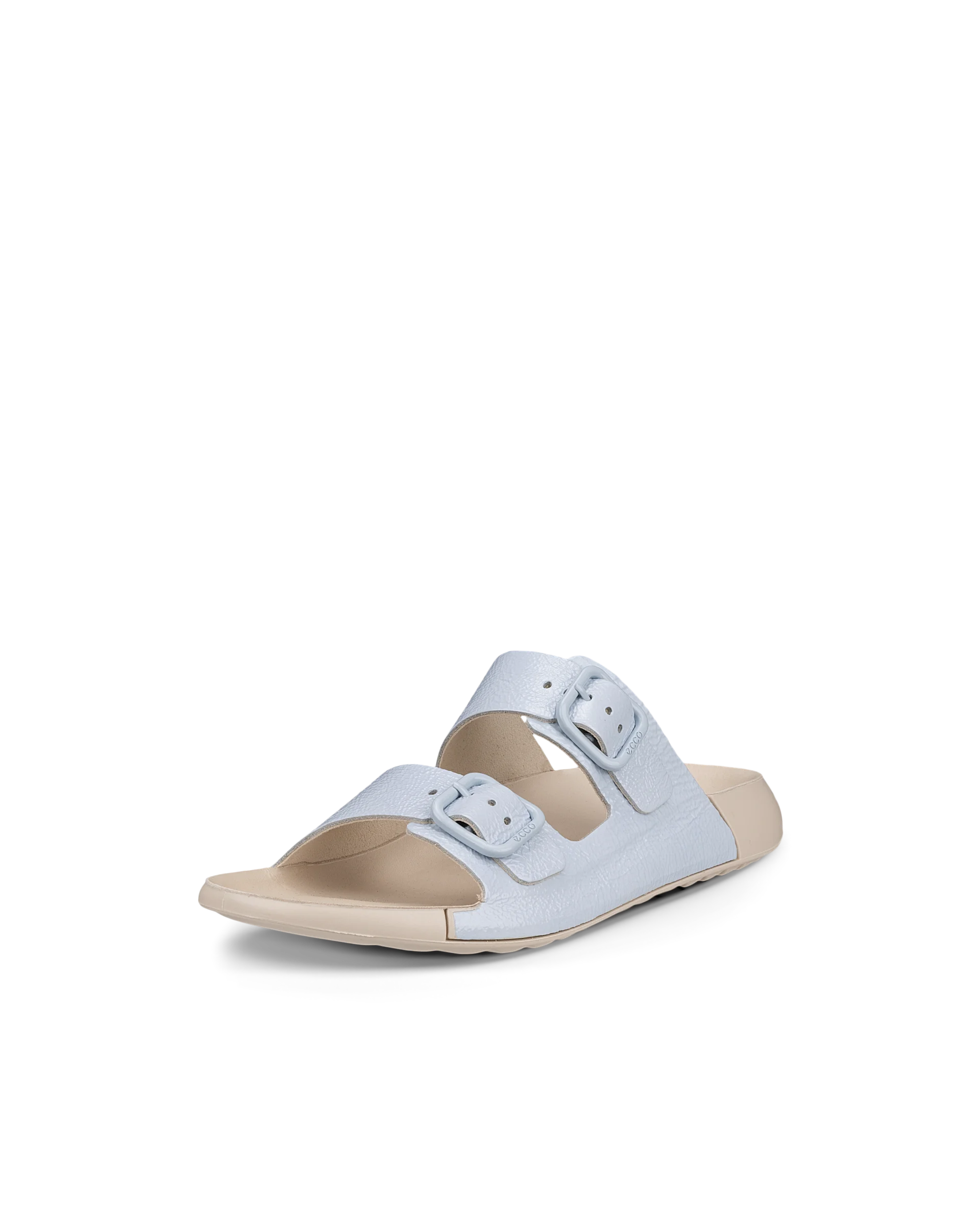 ECCO COZMO W Damen Ledersandale mit zwei Riemen Blau