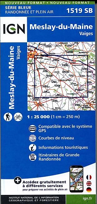 IGN - 1519 SB MESLAY DU MAINE VAIGES 1 25 000