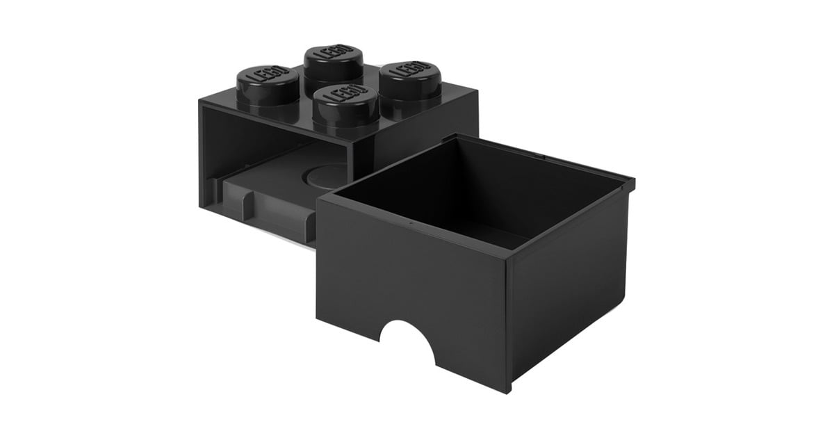 Room CopenhagenLEGO Brick Drawer 4 Zwart opbergdoos  (Zwart)