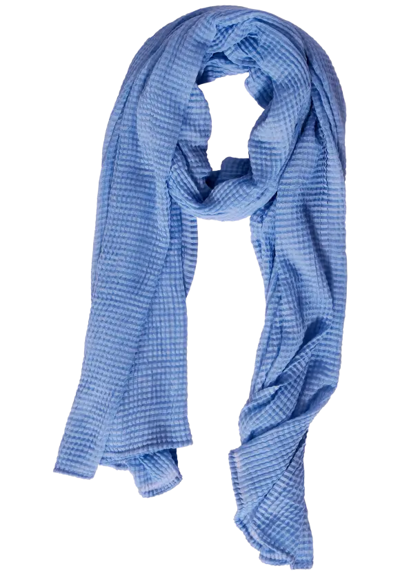 Struktur Longschal - warm light blue