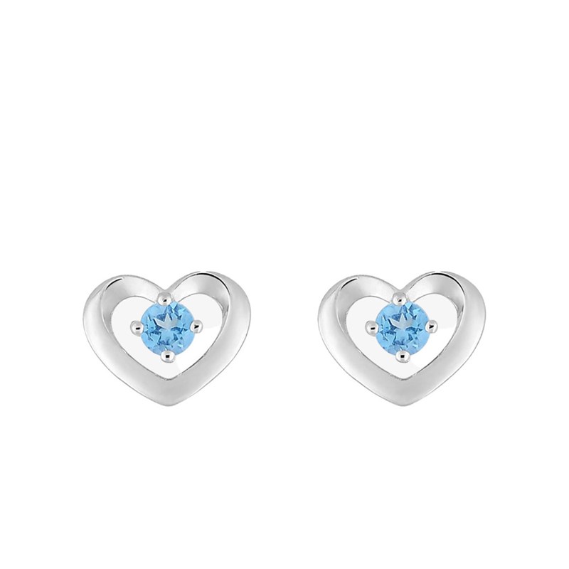 Boucles d'oreilles femme - topaze - Or 18 Carats