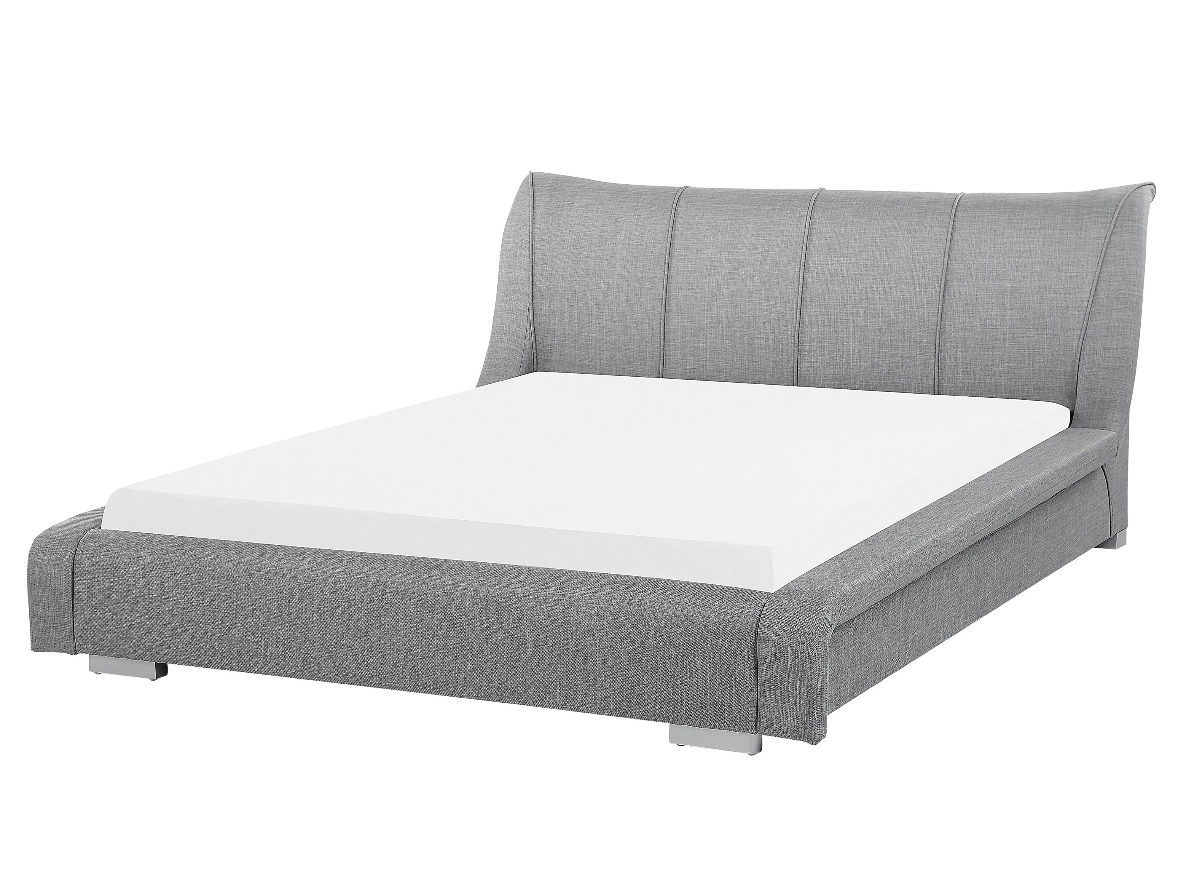 Waterbed Stof NANTES 160 x 200 cm Lichtgrijs