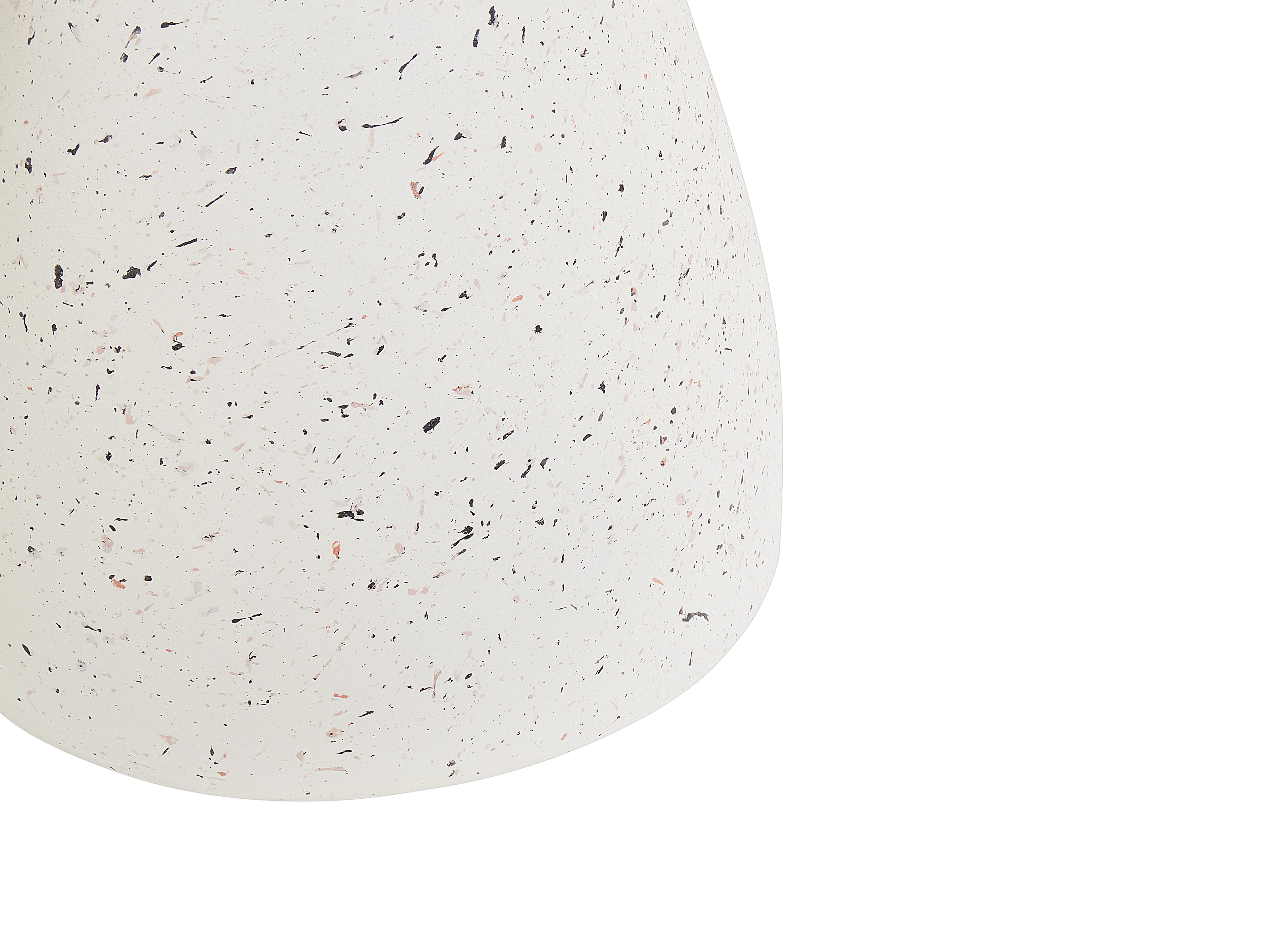 Bijzettafel BIVIERE 39 cm 39 cm Terrazzo-effect Wit terrazzo