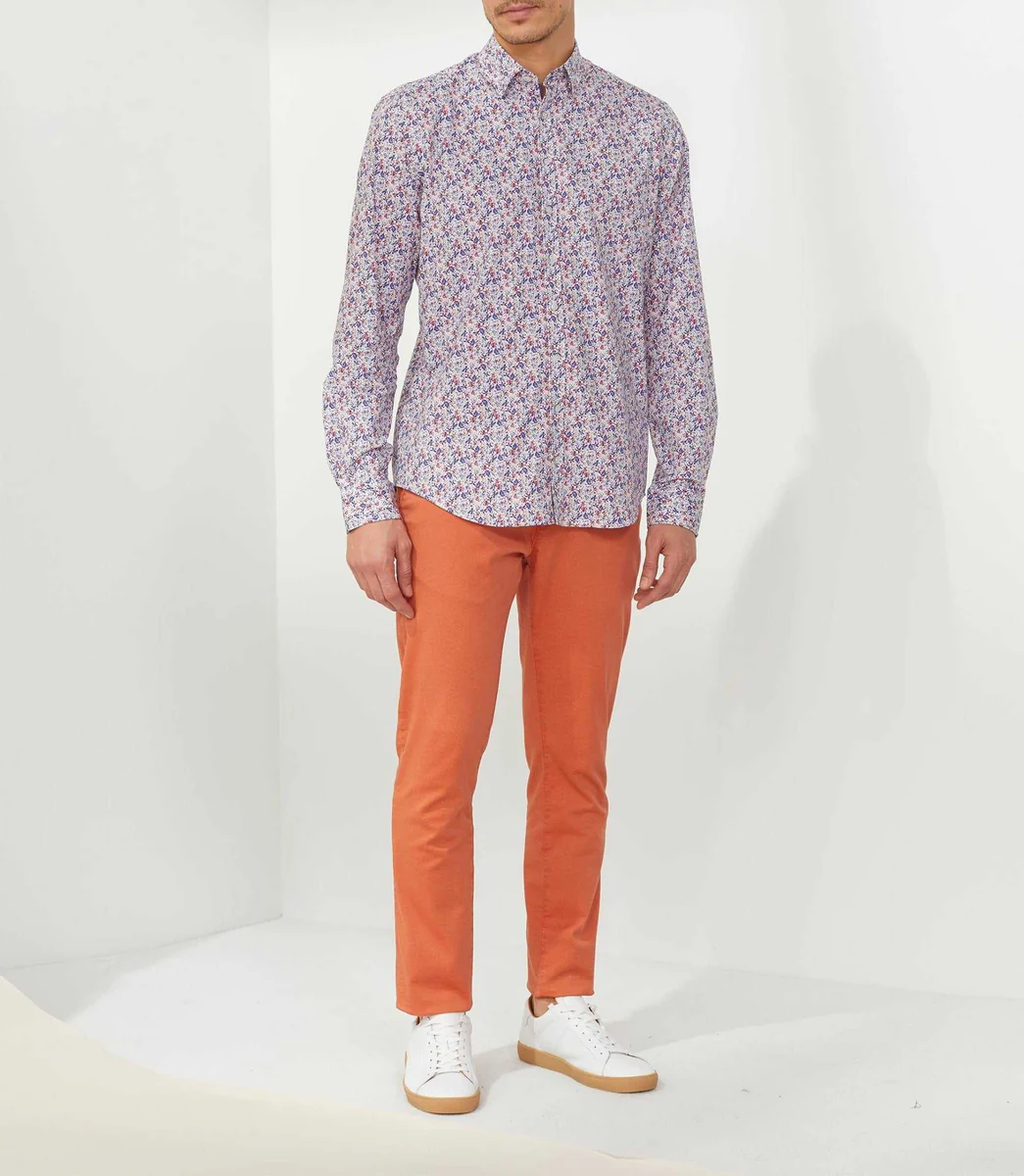 Chemise casual violette 