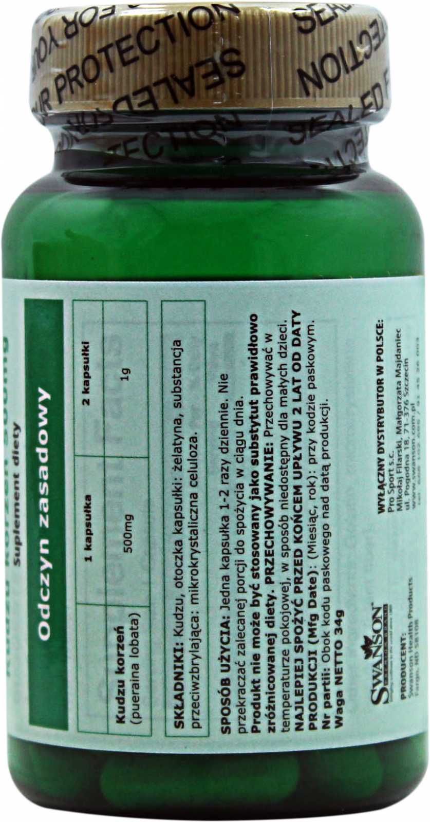Swanson Raíz de Kudzu 60 cápsulas