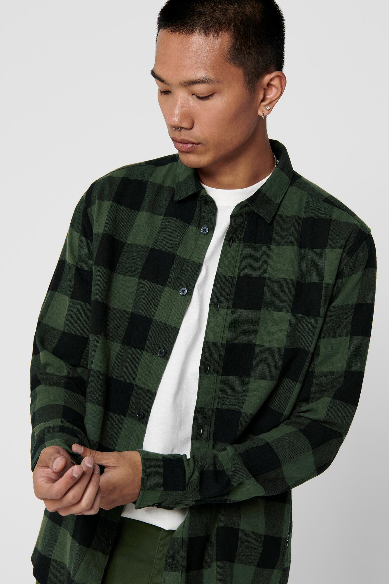 Camisa com estampa xadrez