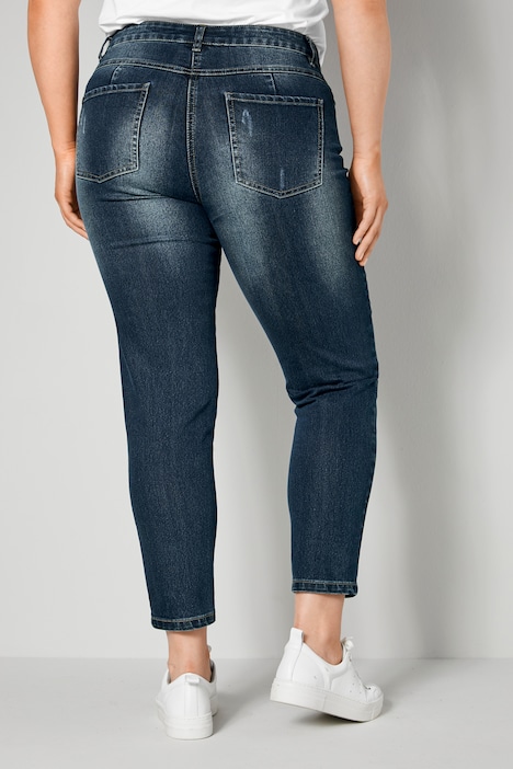 Jeans, Slim Fit, Destroy-Effekte, 5-Pocket