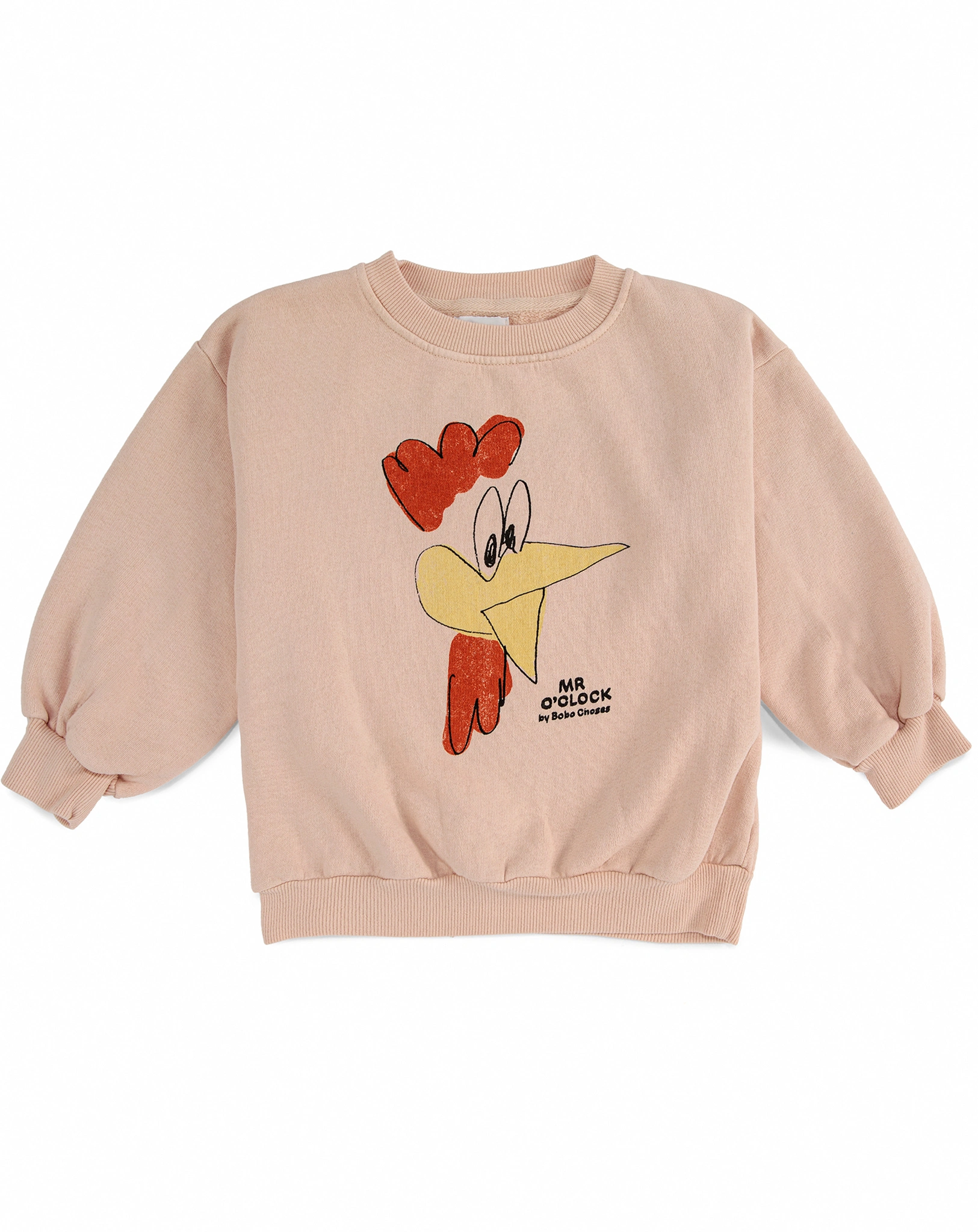 Sweatshirt MR O'CLOCK in peach