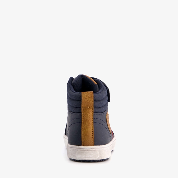 Blue Box hoge jongens sneakers bruin blauw