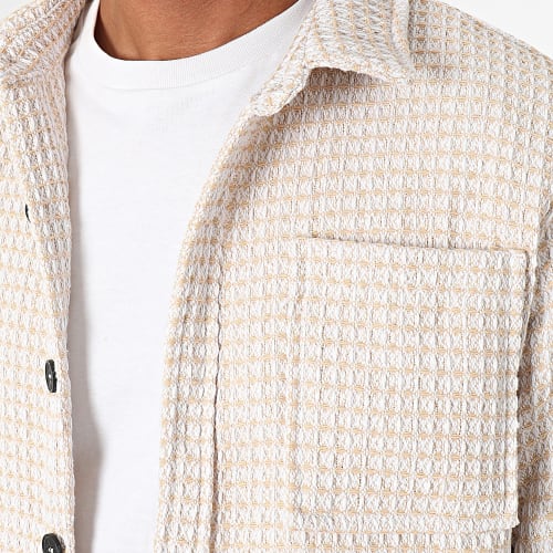 Surchemise Beige Blanc