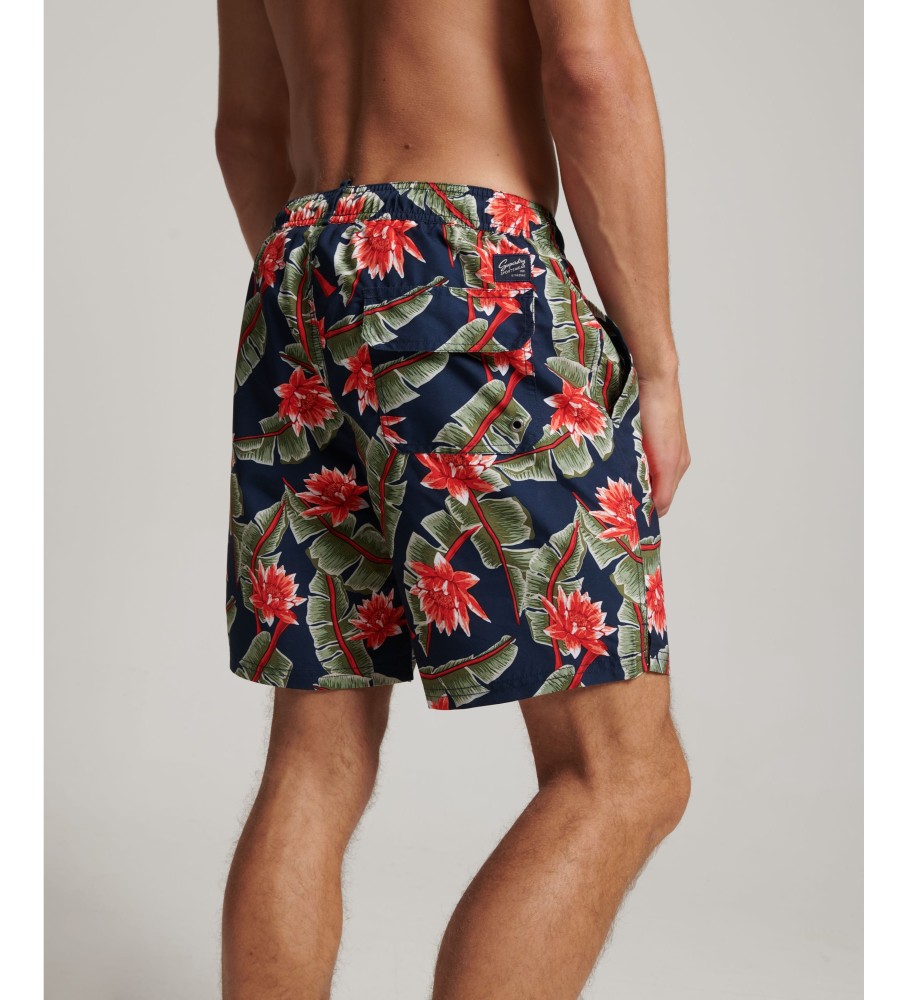 Maiô havaiano Superdry feito com material marinho reciclado