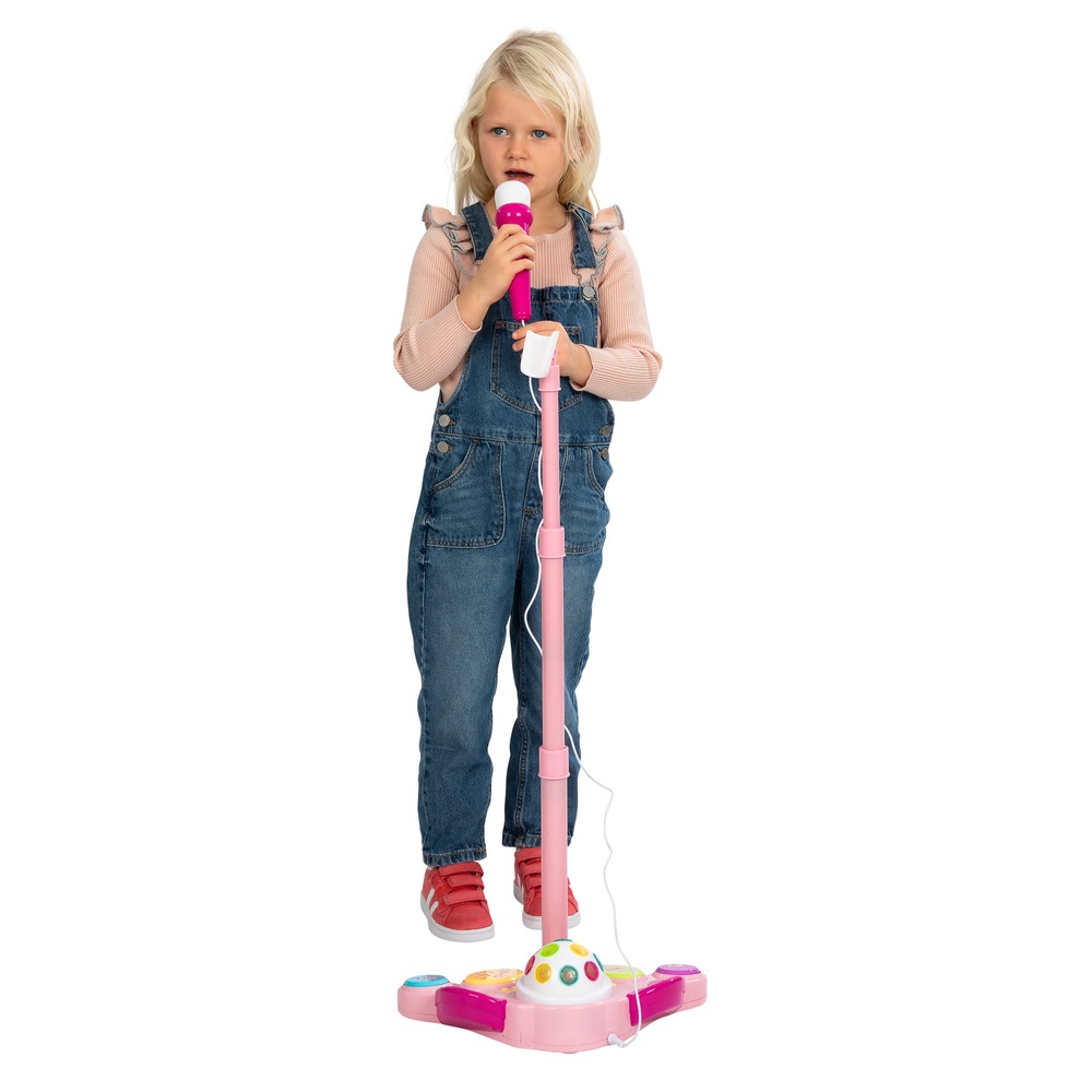 JNR Rockstar Mikrofon und Ständer Pink