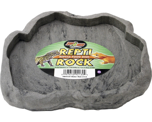 ZOO MED Repti Rock Voerbak M 18 x 15 x 2,2 cm, willekeurige kleurselectie
