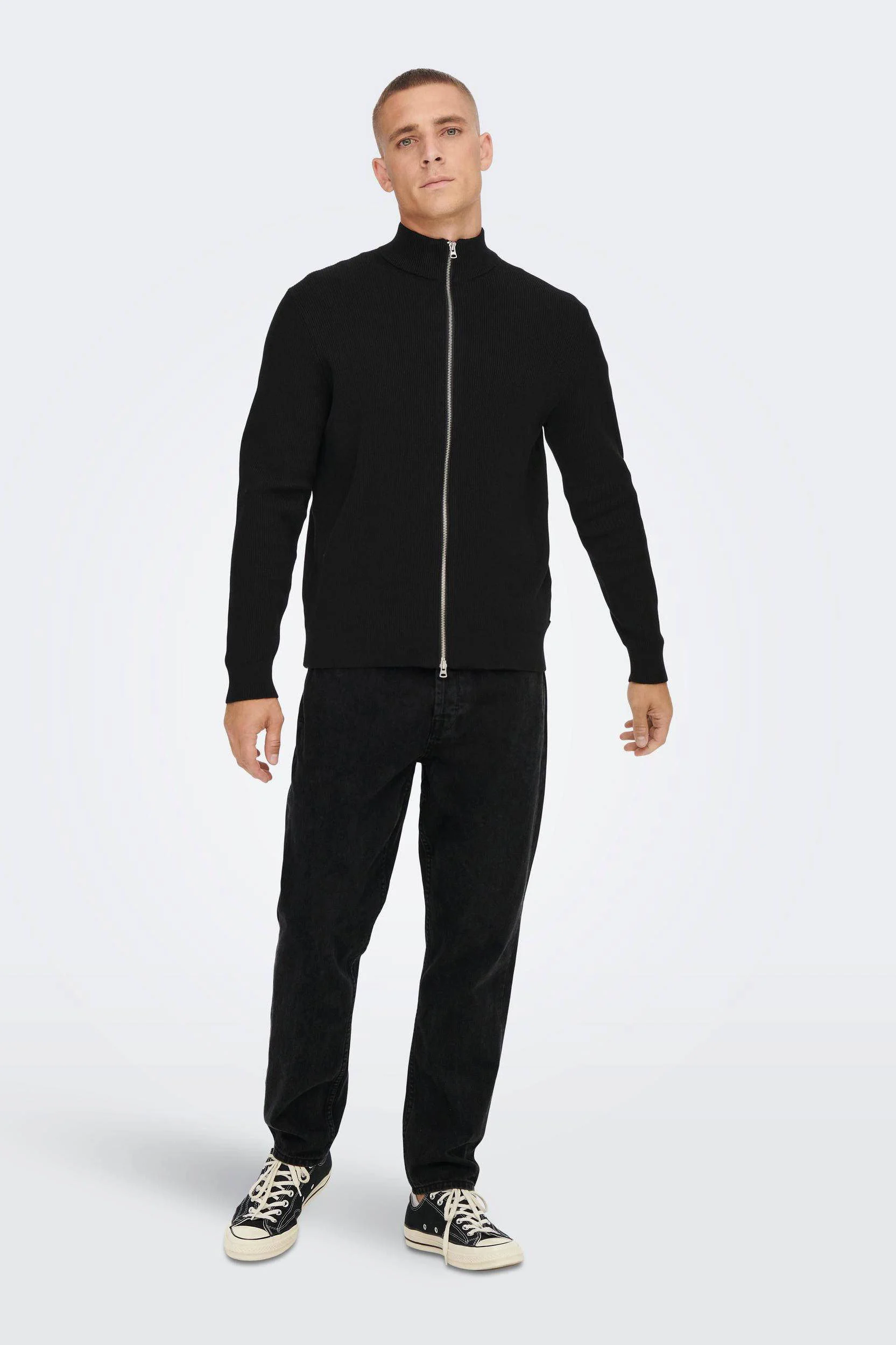 ONLY & SONS tapered fit jeans 2962  black denim