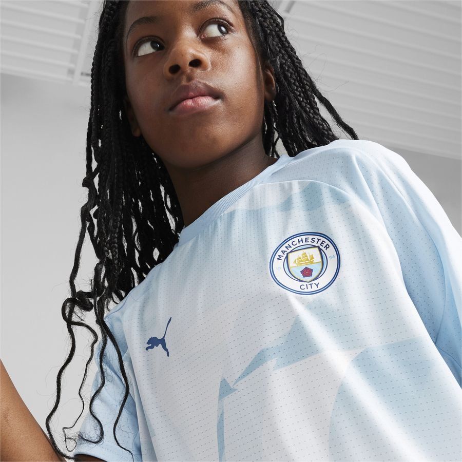 Manchester City T-shirt d'Entraînement Avant-Match - Silber/Bleu Enfant
