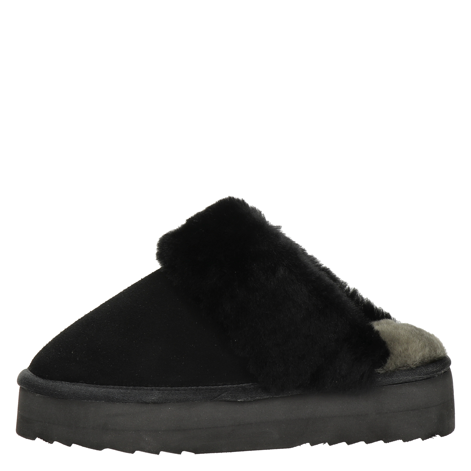 Flurry Plateau dames pantoffel Warmbat Australia Zwart